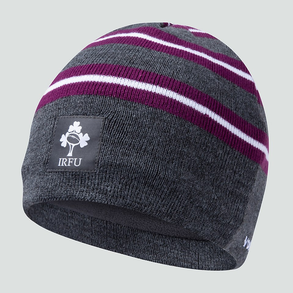ADULT UNISEX IRELAND FLEECE BEANIE GREY