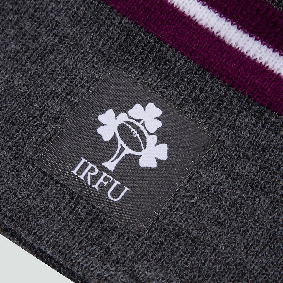 ADULT UNISEX IRELAND FLEECE BEANIE GREY