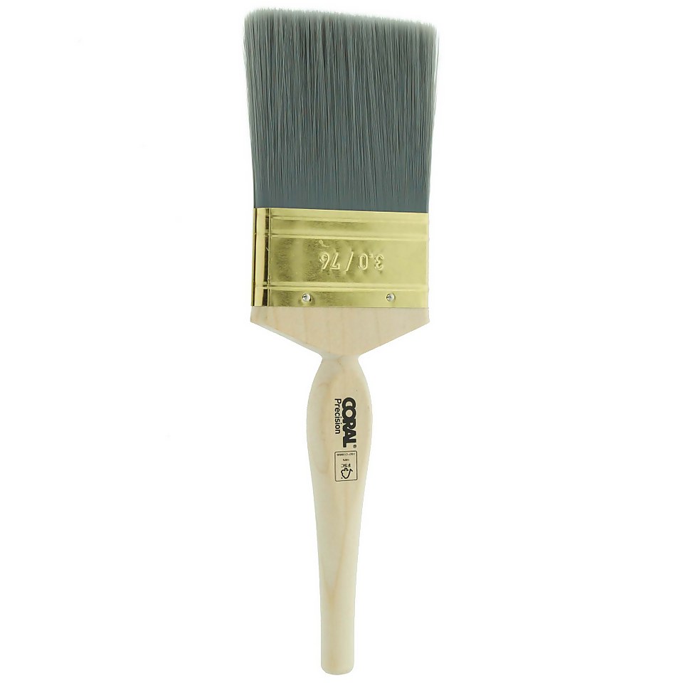 Coral Precision 3 inch Paint Brush for Doors, Walls & Ceilings