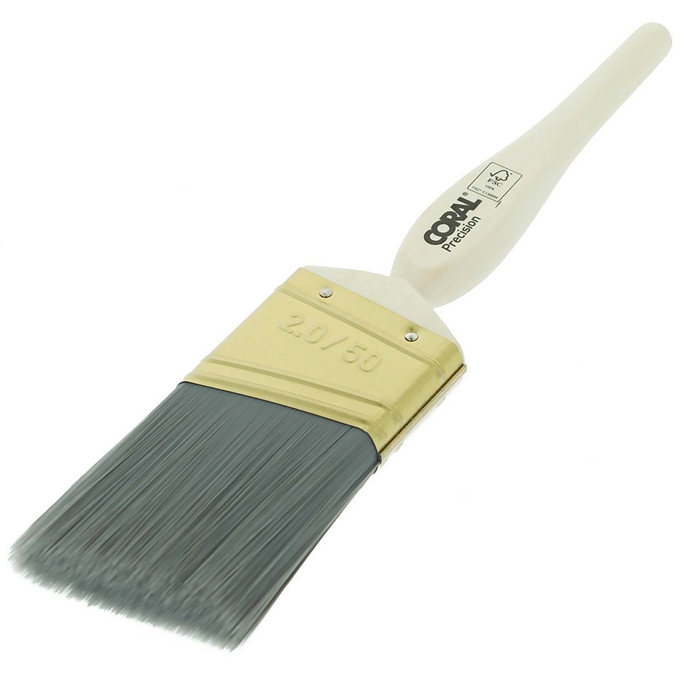 Coral Precision 2 inch Angled Paint Brush for Skirting, Frames & Sills