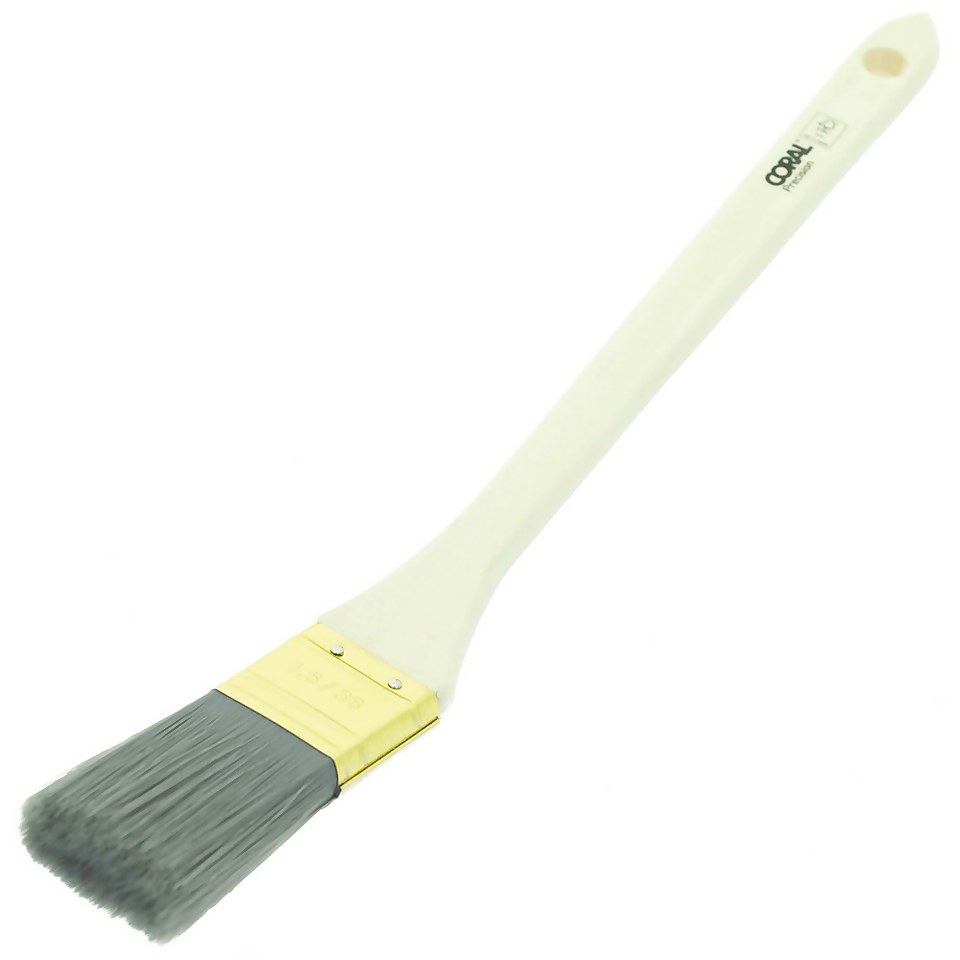 Coral Precision 1.5 inch Long Paint Brush for Radiators & Hard-to-Reach Spaces