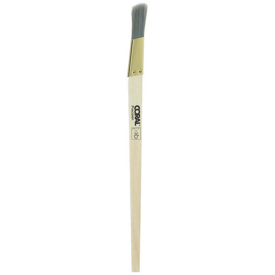 Coral Precision 0.5 inch Lining Fitch Paint Brush for Tight Spaces & Fine Lines