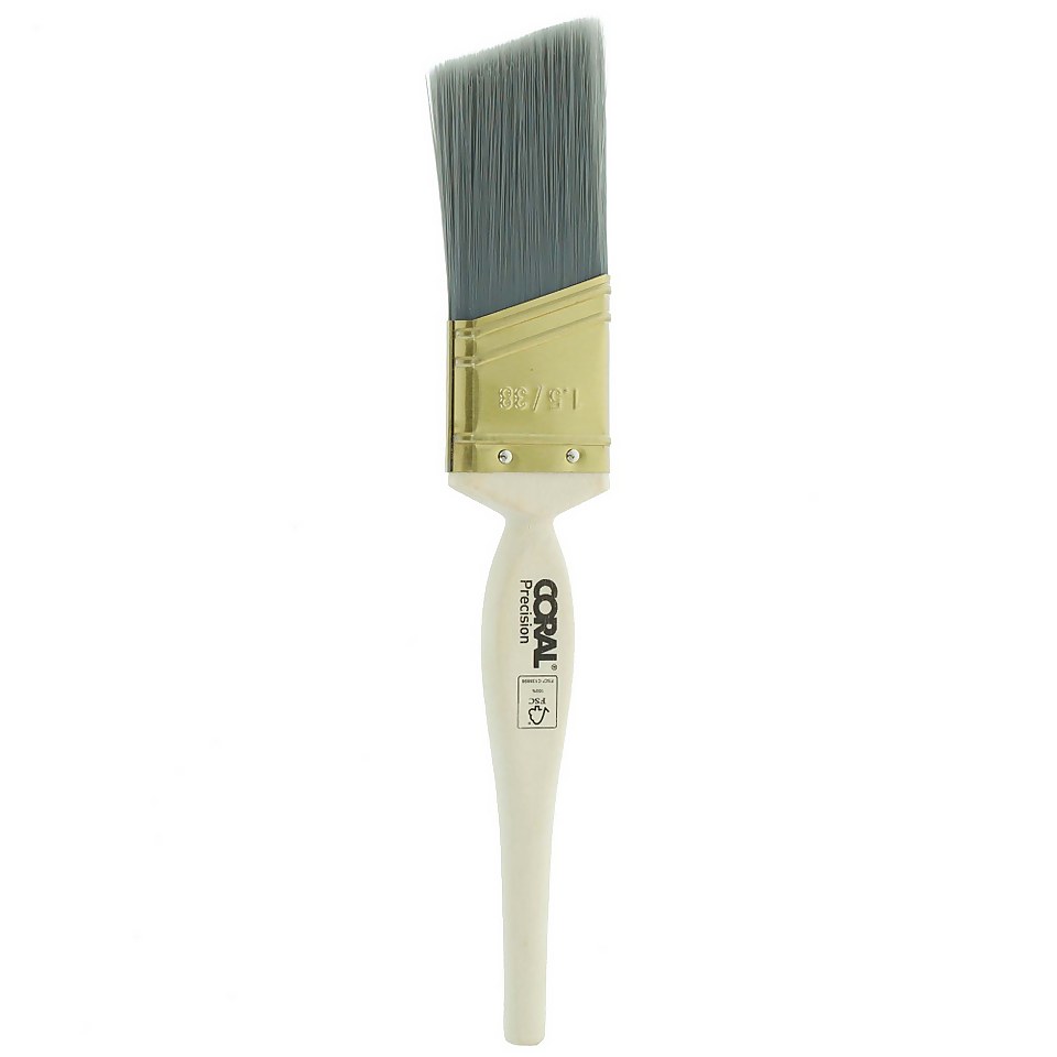 Coral Precision 1.5 inch Angled Paint Brush for Skirting, Frames & Sills