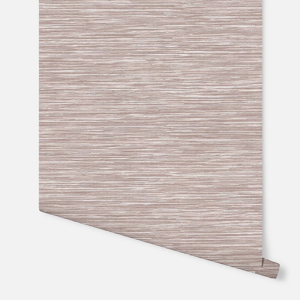 Arthouse Suki Plain Embossed Metallic Rose Gold Wallpaper A4 Sample