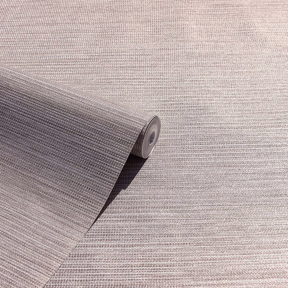 Arthouse Suki Plain Embossed Metallic Rose Gold Wallpaper A4 Sample