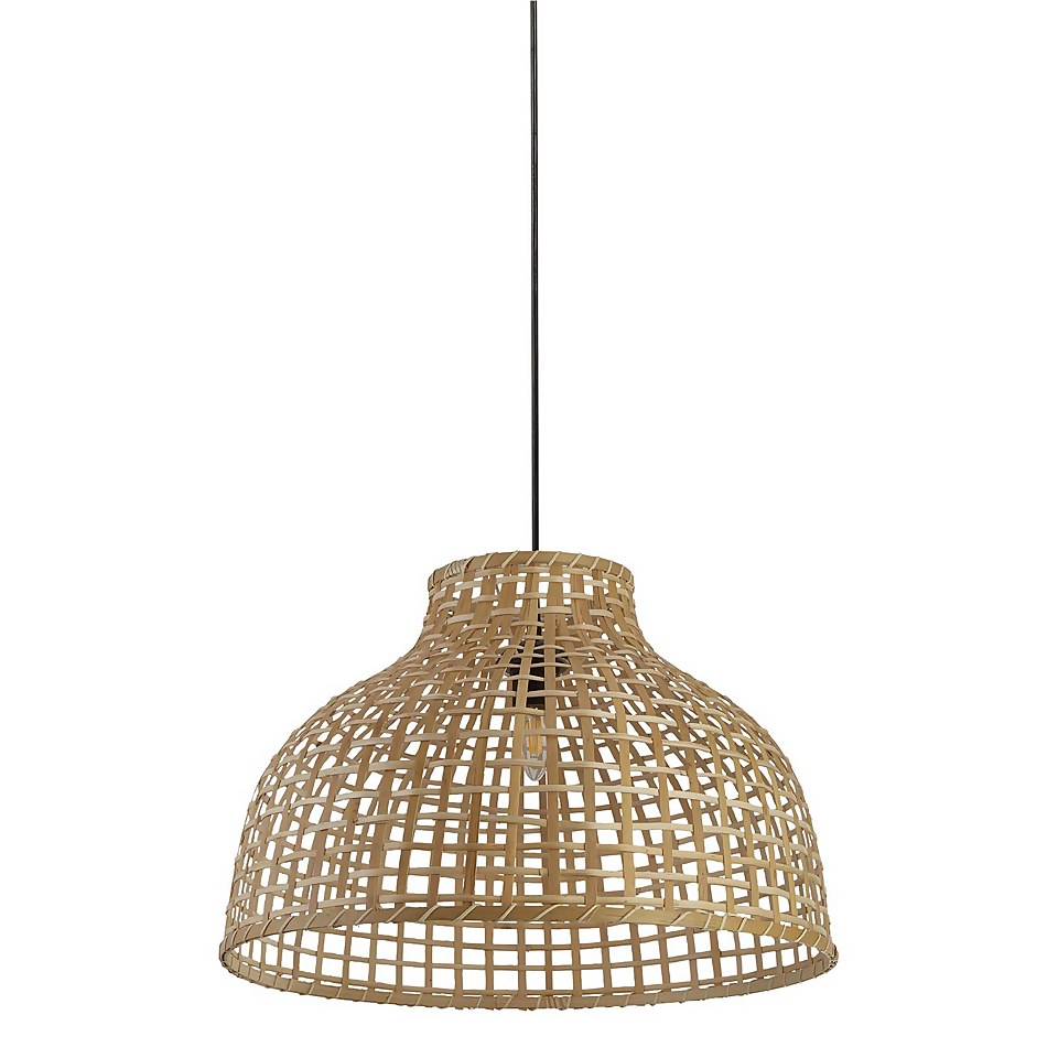 Belle Bamboo Woven Light Shade - Large