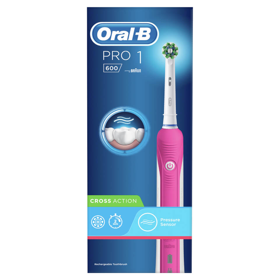 Oral B Pro 1 600 Electric Toothbrush - Pink