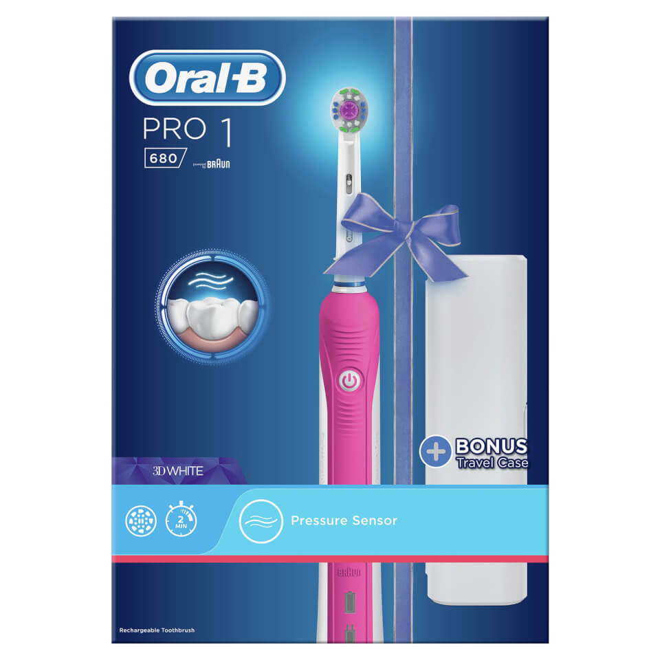 Oral B Pro 1 680 Electric Toothbrush - Pink