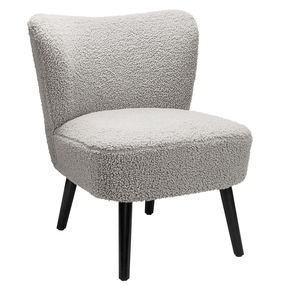 Sean Boucle Occasional Chair - Grey