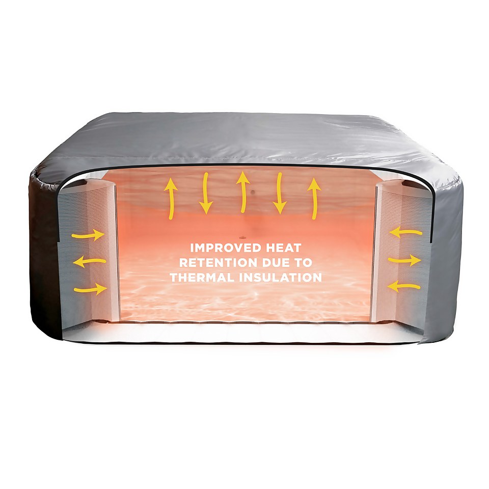 CleverSpa Universal Thermal Hot Tub Cover (Up to 185cm Diameter) Homebase