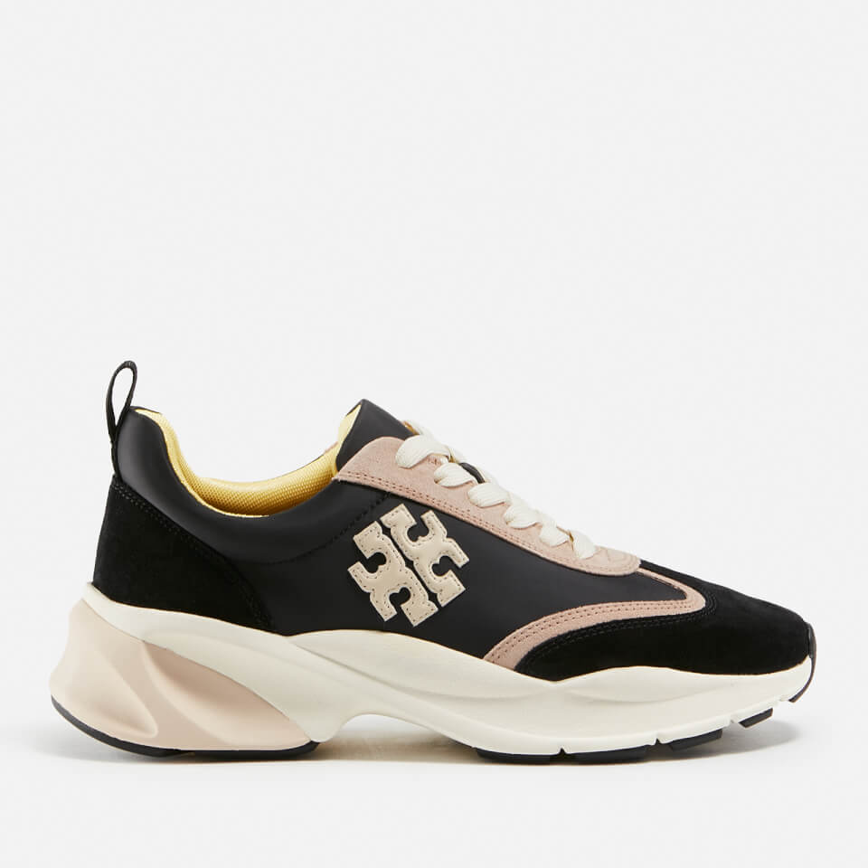 Tory Burch Good Luck Nylon and Suede Running Style Trainers UK 3 Allsole