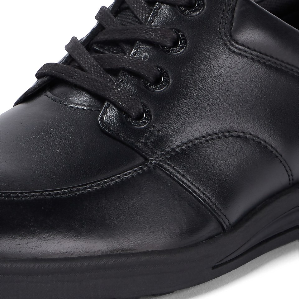 Youth Mens Troiko Lace Leather Black