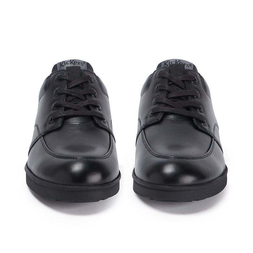 Youth Mens Troiko Lace Leather Black
