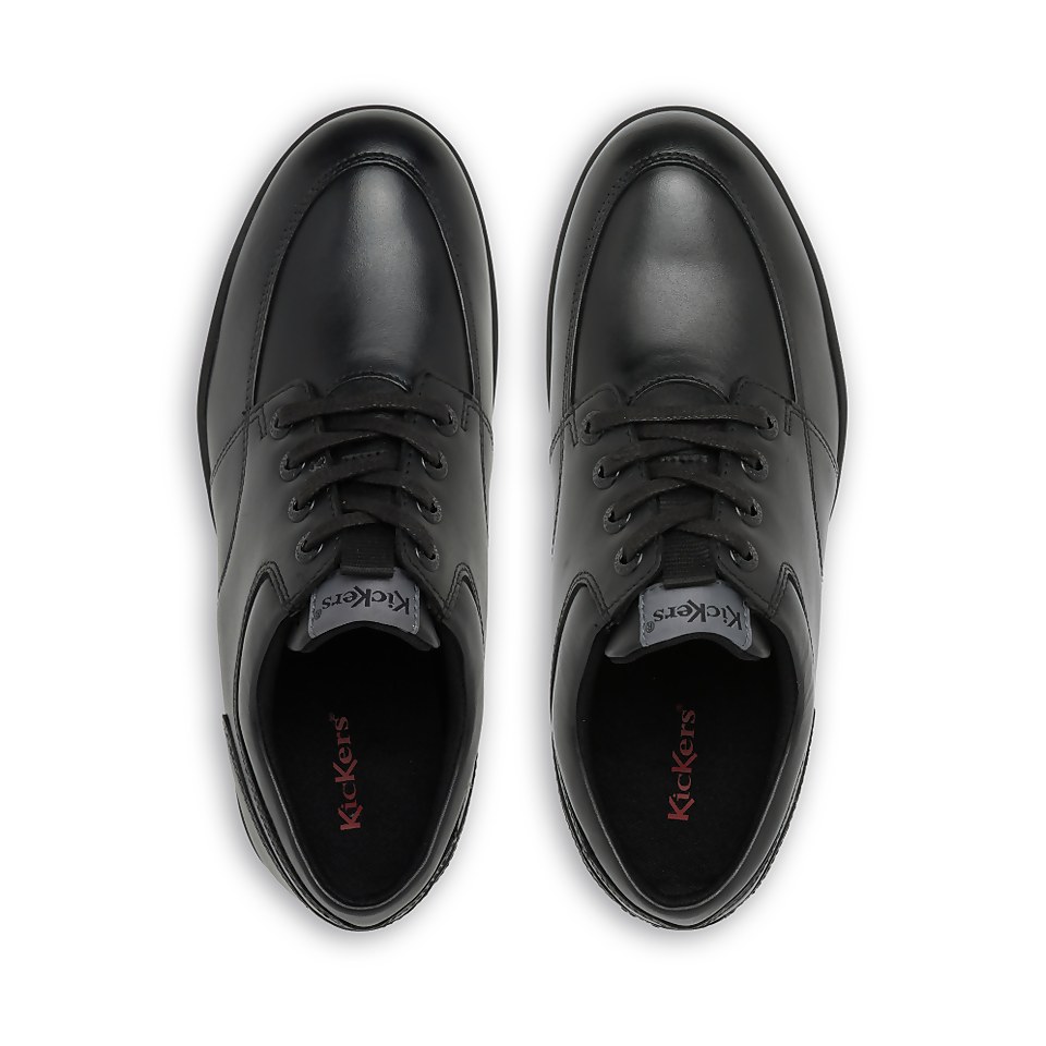 Youth Mens Troiko Lace Leather Black