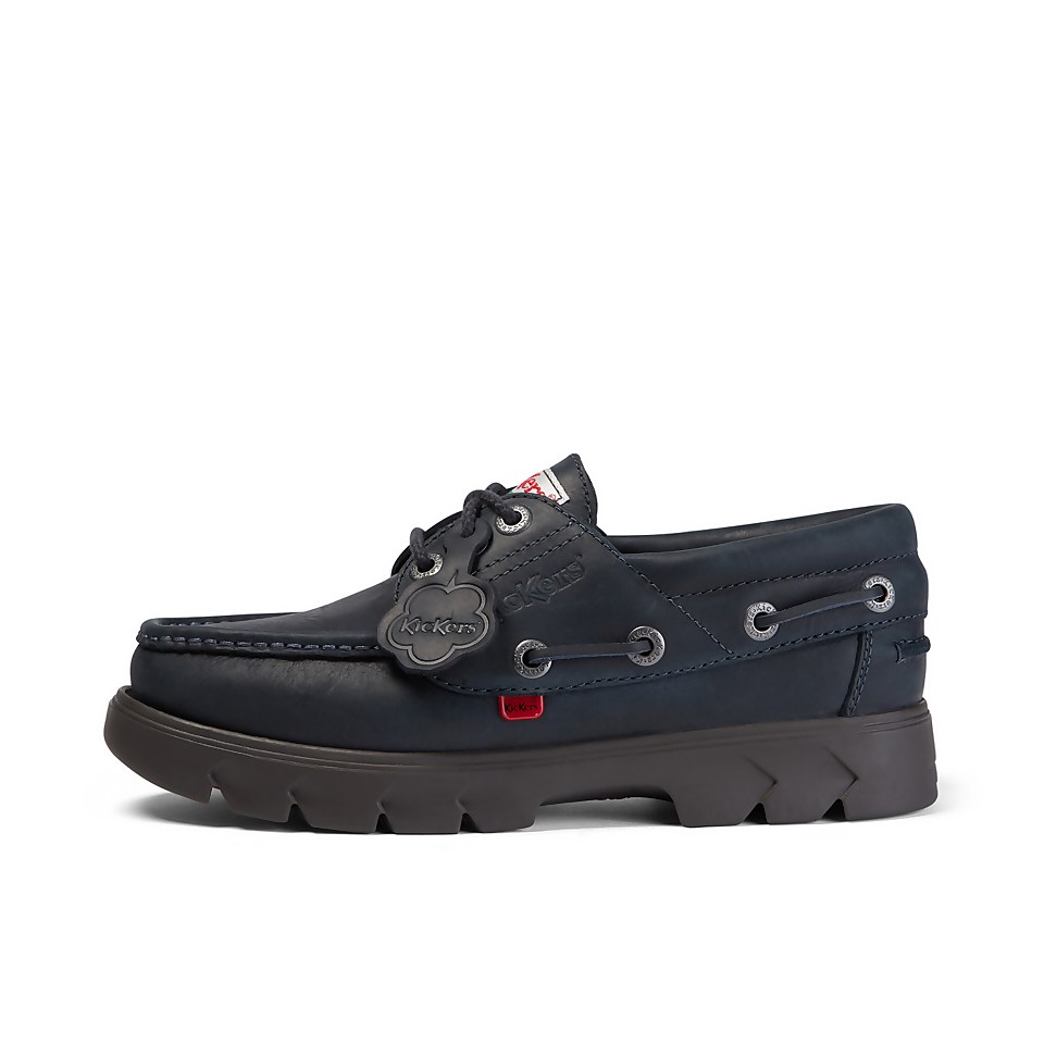 Men's Lennon boatshoe Leather Dark Blue