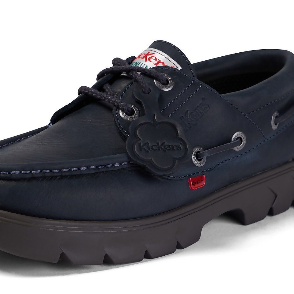 Men's Lennon boatshoe Leather Dark Blue