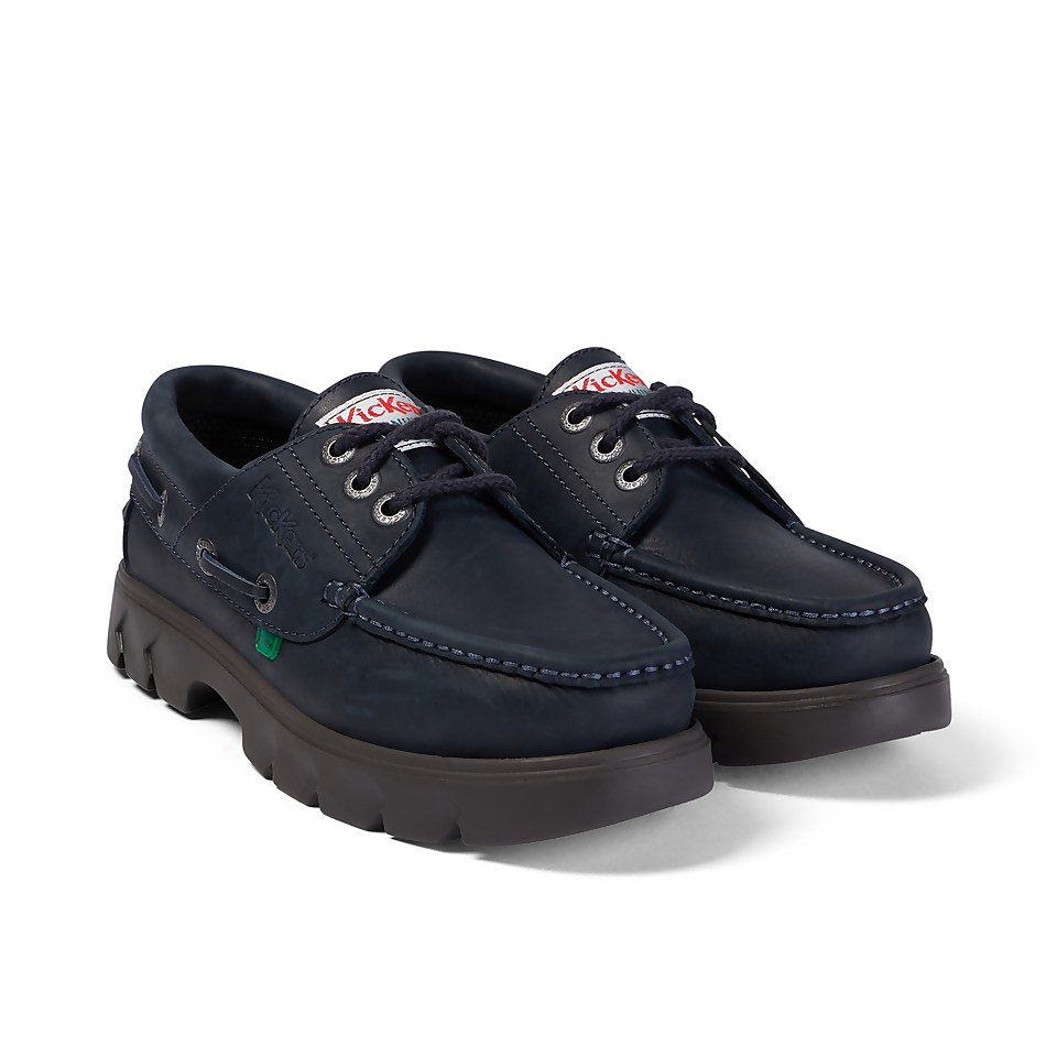Men's Lennon boatshoe Leather Dark Blue