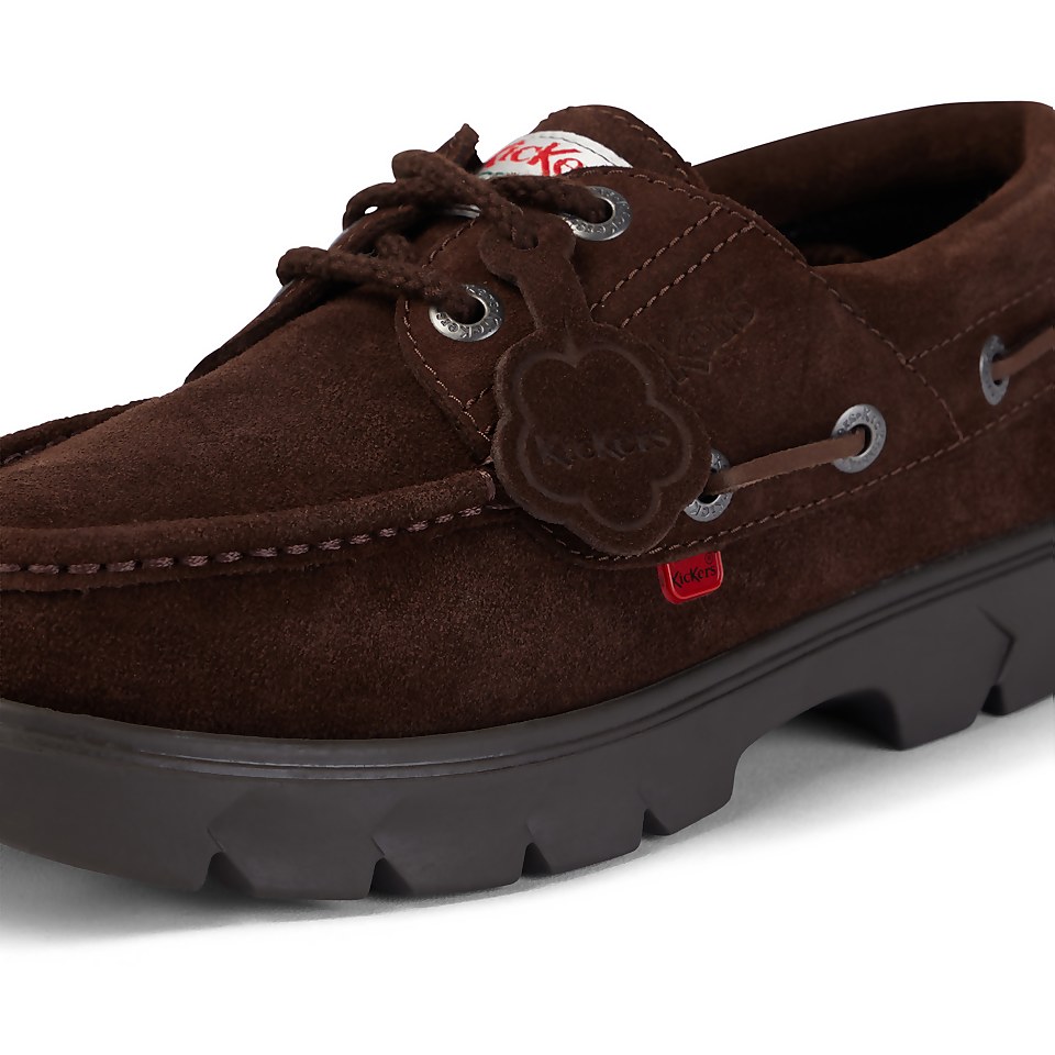 Adult Unisex Lennon Boatshoe Sued Brown