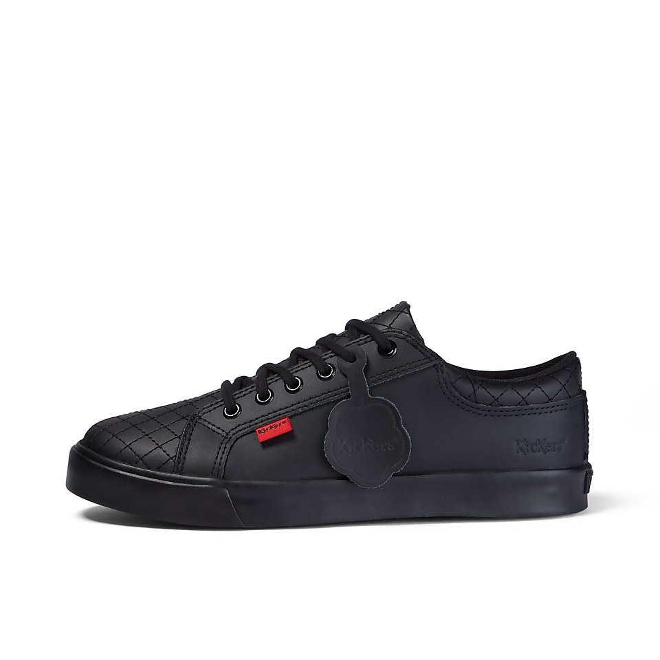 Youth Womens Tovni Quilt Leather Black