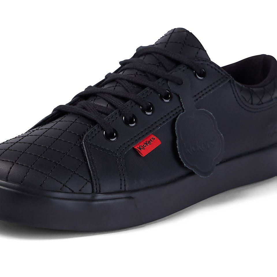Youth Womens Tovni Quilt Leather Black
