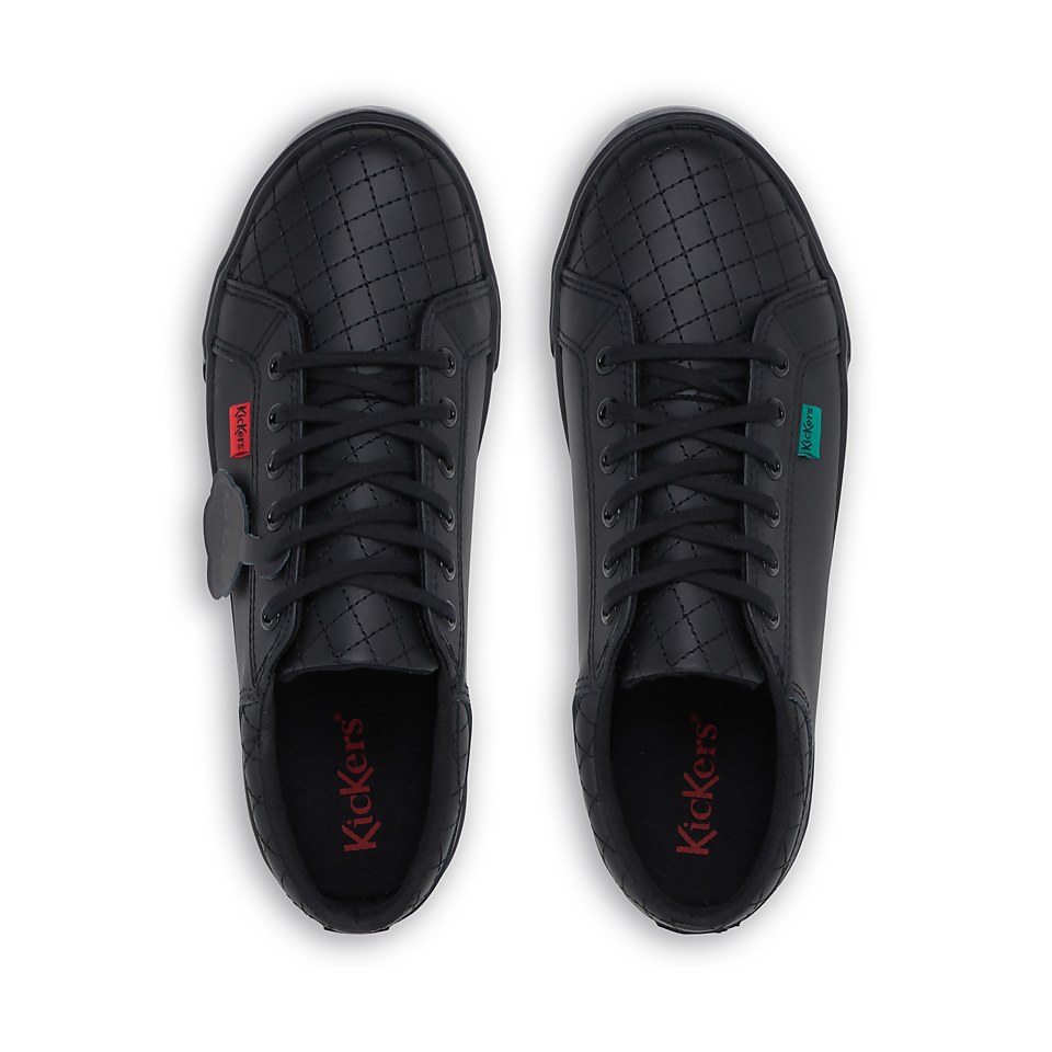 Youth Womens Tovni Quilt Leather Black