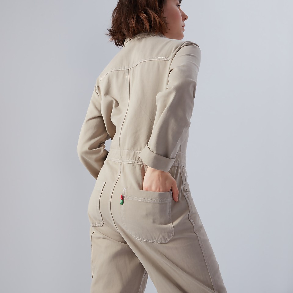 Women's Utility Boilersuit Beige