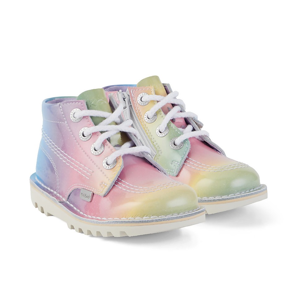 Infant Girls Kick Hi Patent Leather Multi
