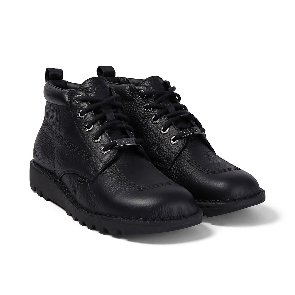 Adult Unisex Kick Hi Tumbled Leather Black