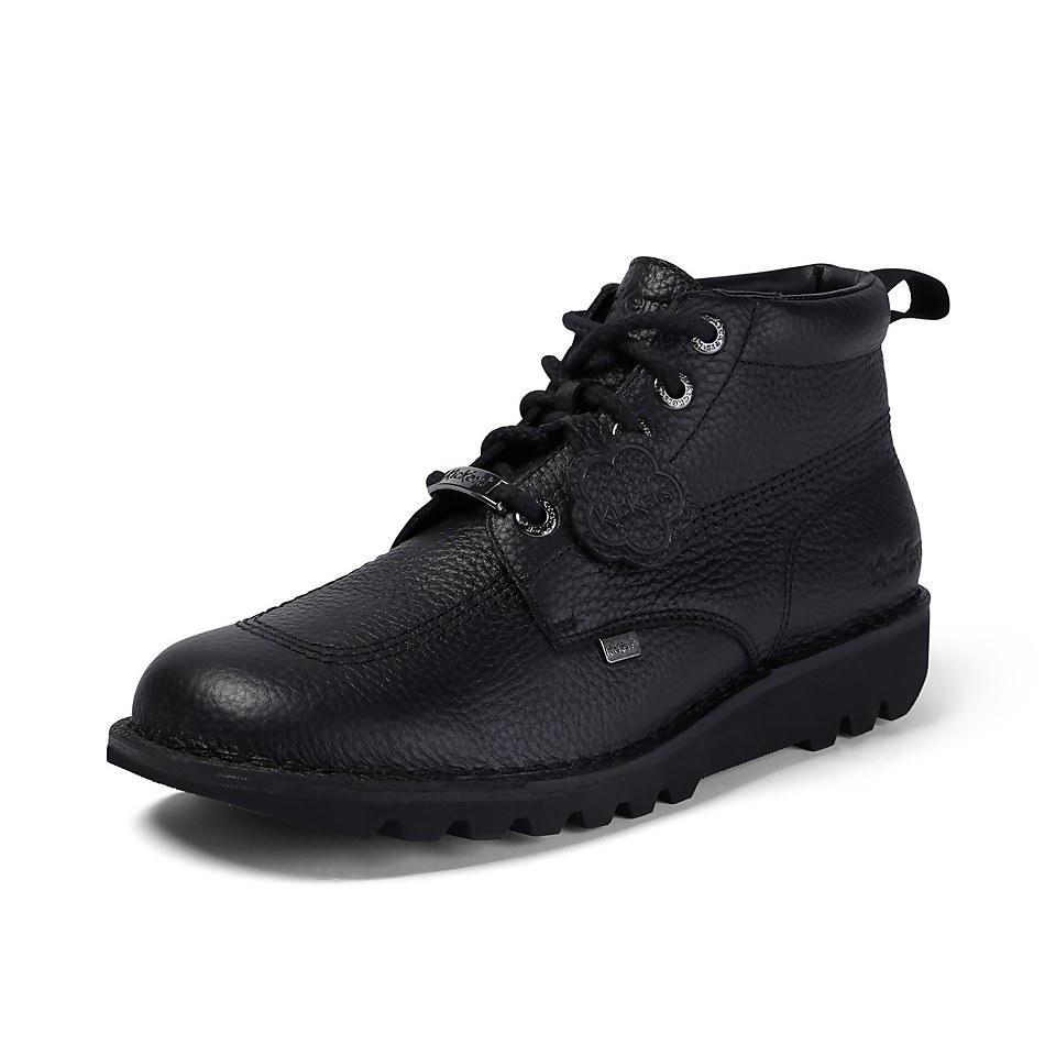Adult Unisex Kick Hi Tumbled Leather Black
