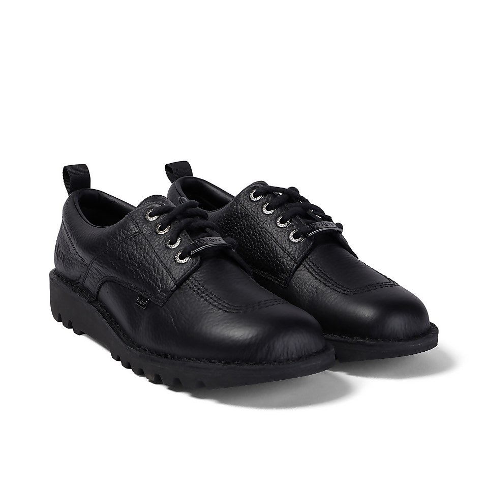 Adult Unisex Kick Lo Tumbled Leather Black