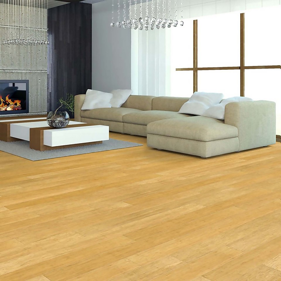 14x135mm Natural Strand Woven Solid Bamboo Flooring