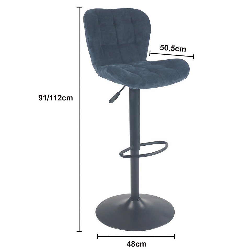 Sahara Height Adjustable Bar Stool Homebase