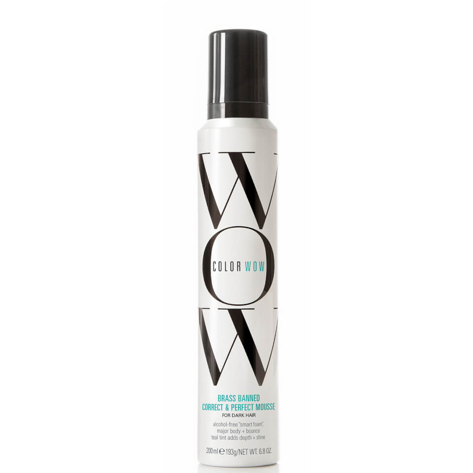 Color Wow Brass Banned Correct and Perfect Mousse for Dark Hair 200g