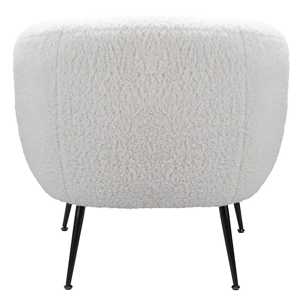 Tori Boucle Tub Chair - White