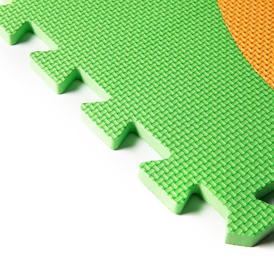 Homebase Multicoloured Interlocking Numbered Children's Play Mats