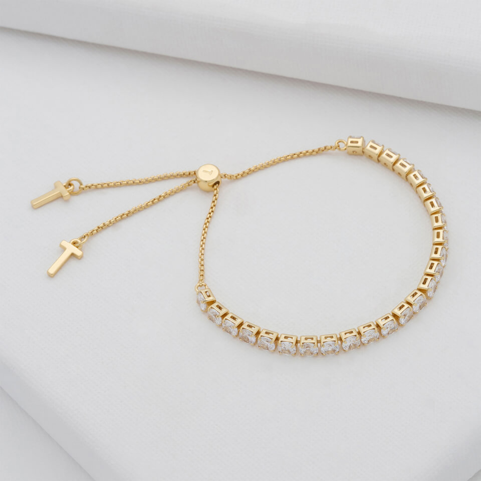 Ted Baker Melrah: Icon Gold-Plated Crystal Slider Bracelet