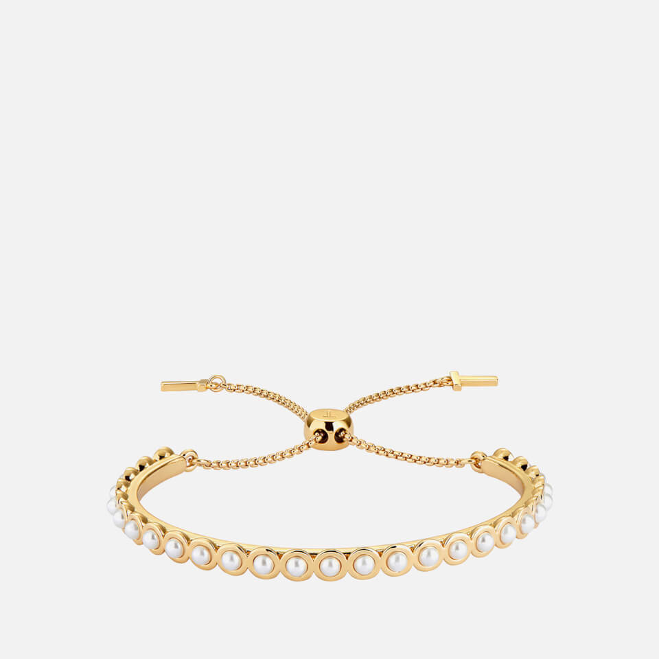 Ted Baker Women's Pheoni: Pearl Bubble Drawstring Bracelet - Gold, Pearl