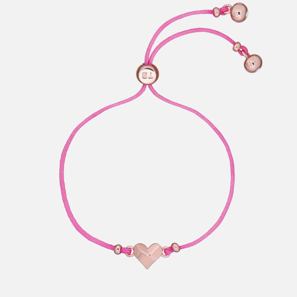 Ted Baker Women's Fillipe Faceted Heart Friendship Bracelet - Rose Gold/Pink
