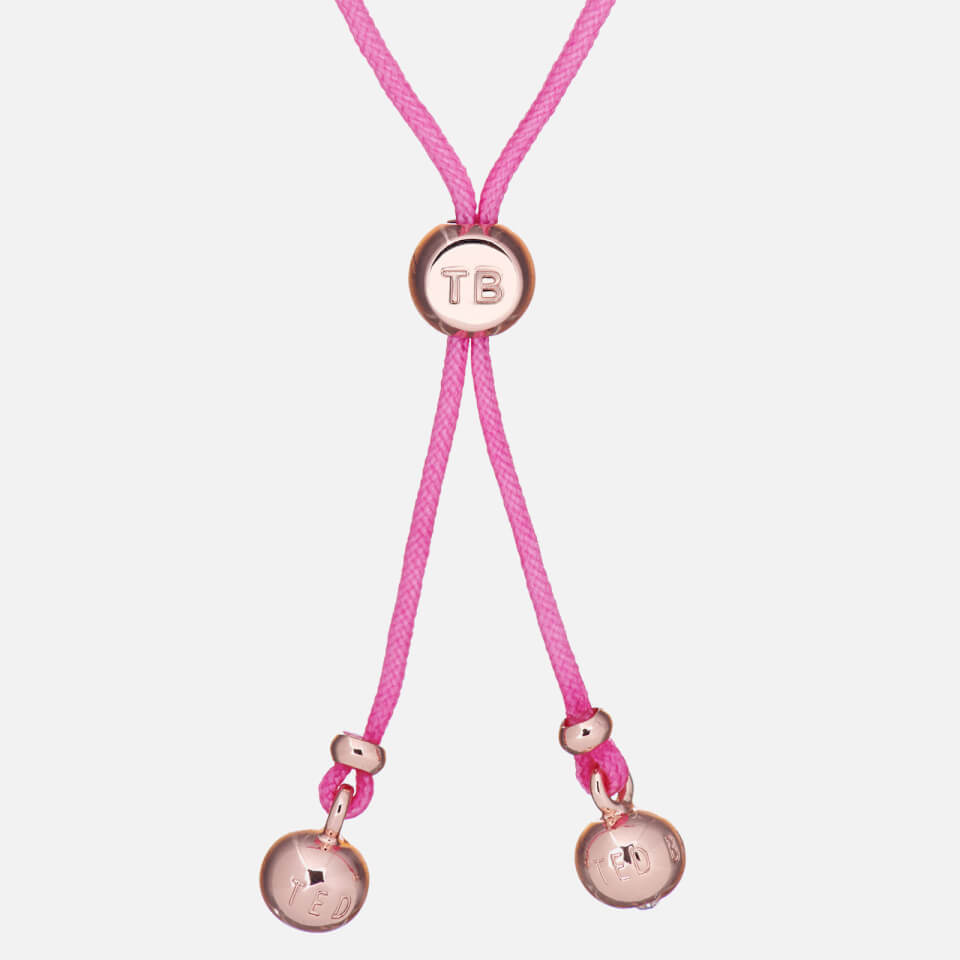 Ted Baker Women's Fillipe Faceted Heart Friendship Bracelet - Rose Gold/Pink