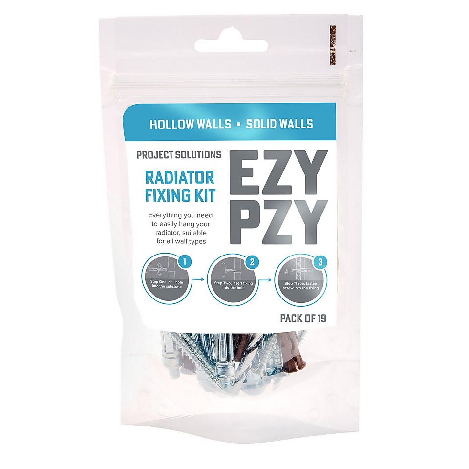 EZY PZY Radiator Fixing Kit - Pack of 19