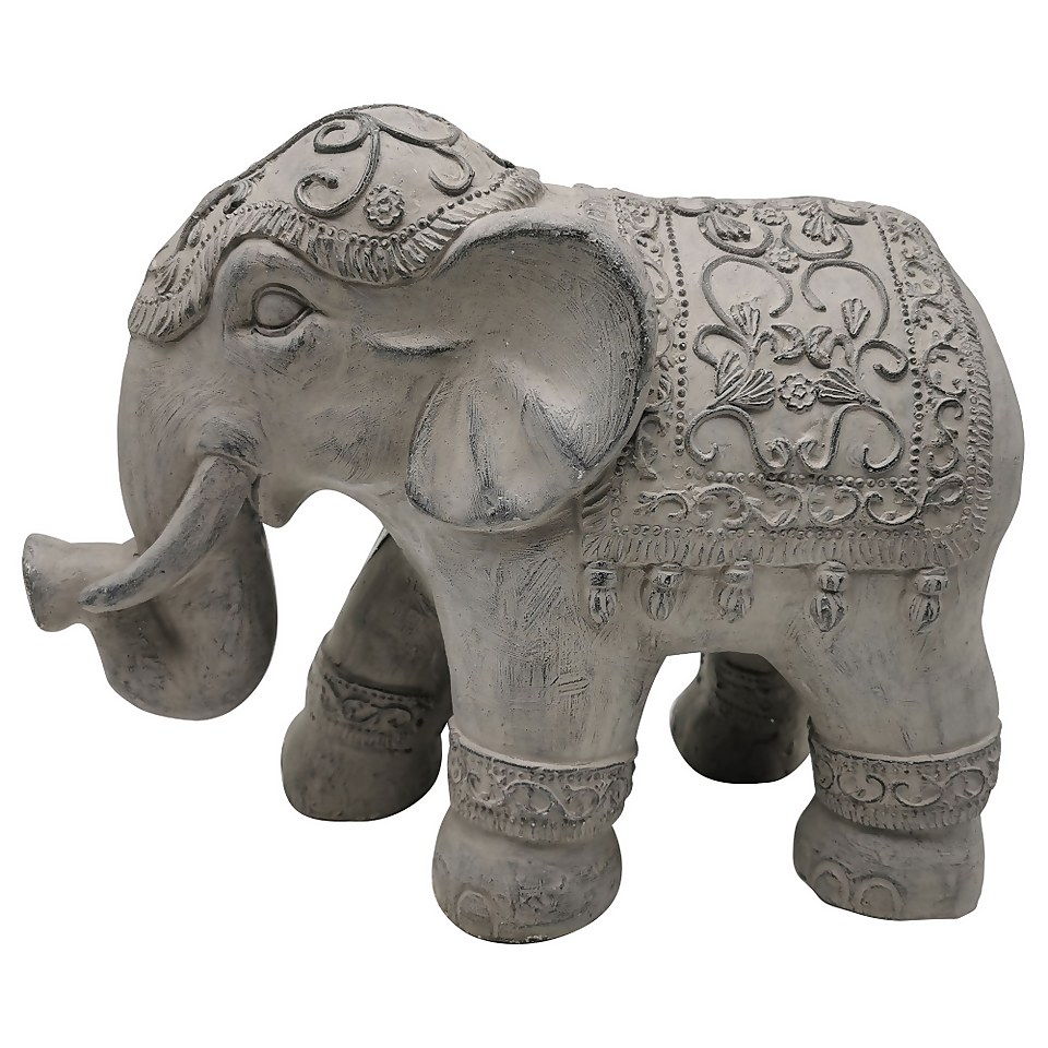 Asian Elephant Garden Ornament