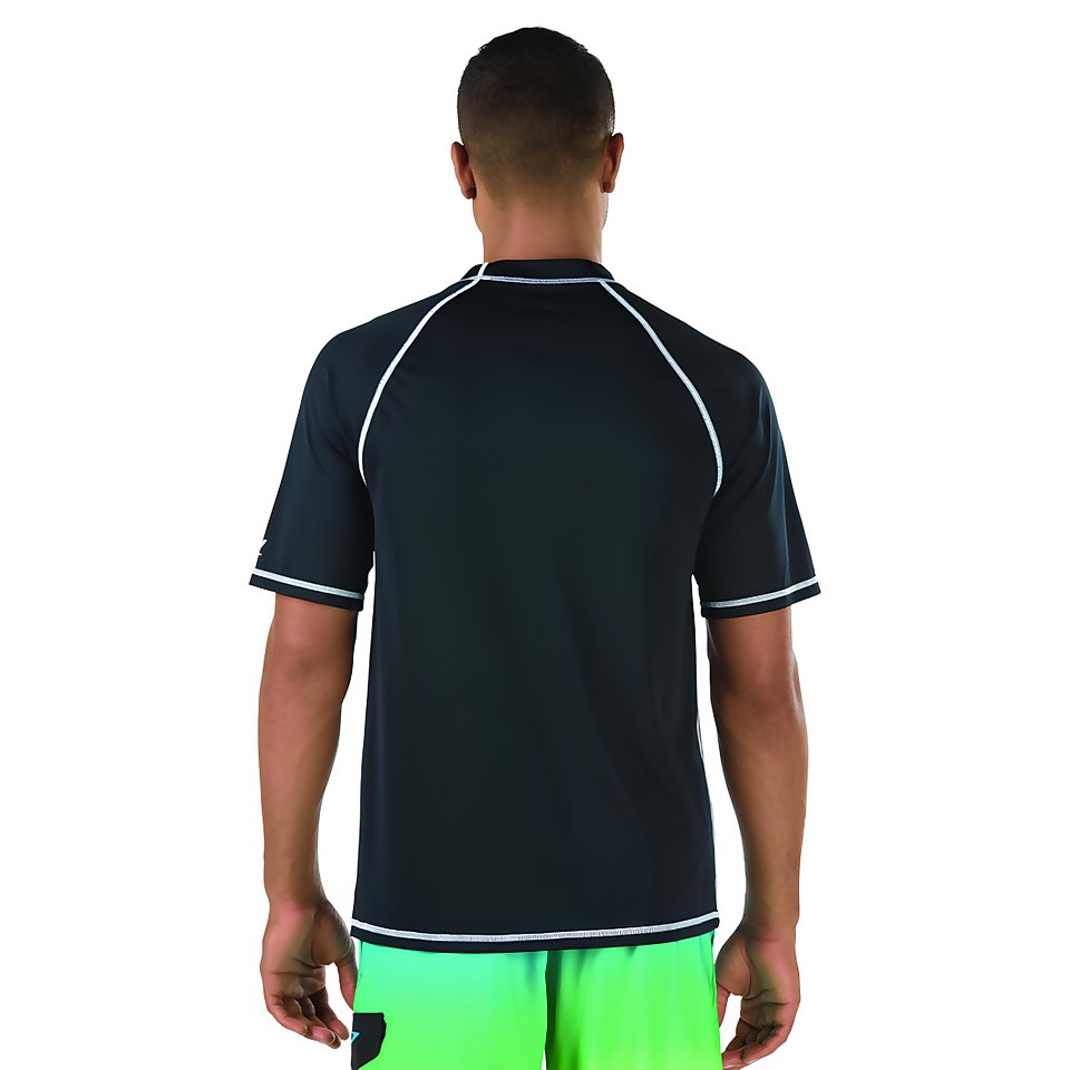 Men's Easy Short Sleeve Rashguard Black