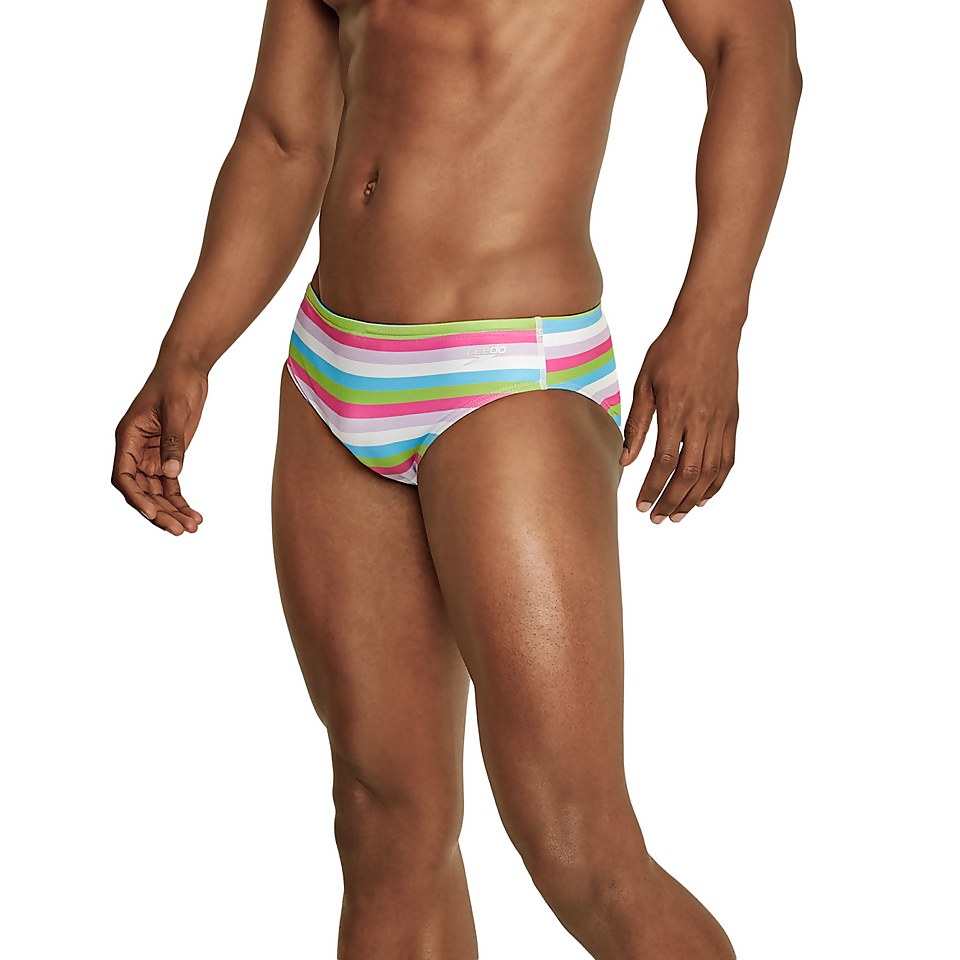 Men's Printed One Brief Green