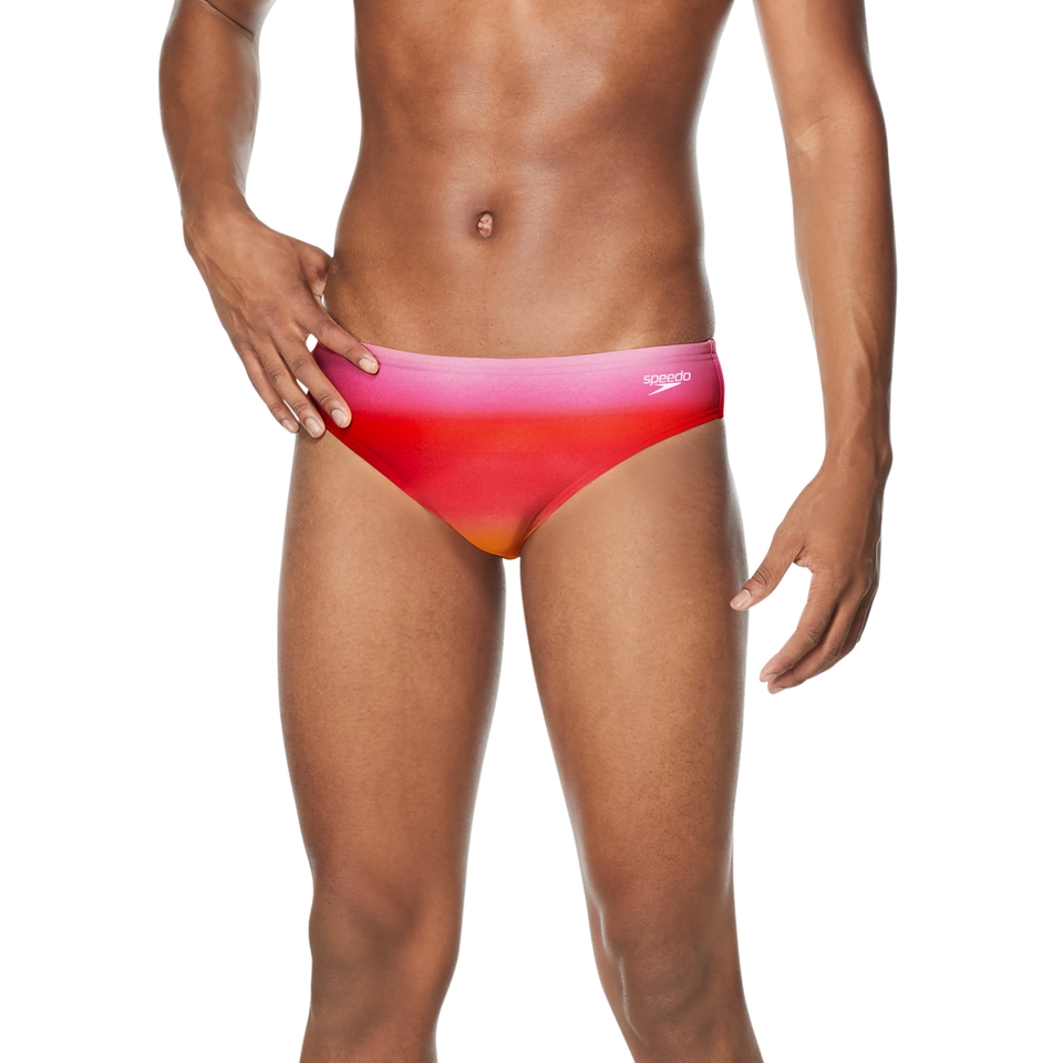 Men's Printed One Brief Red