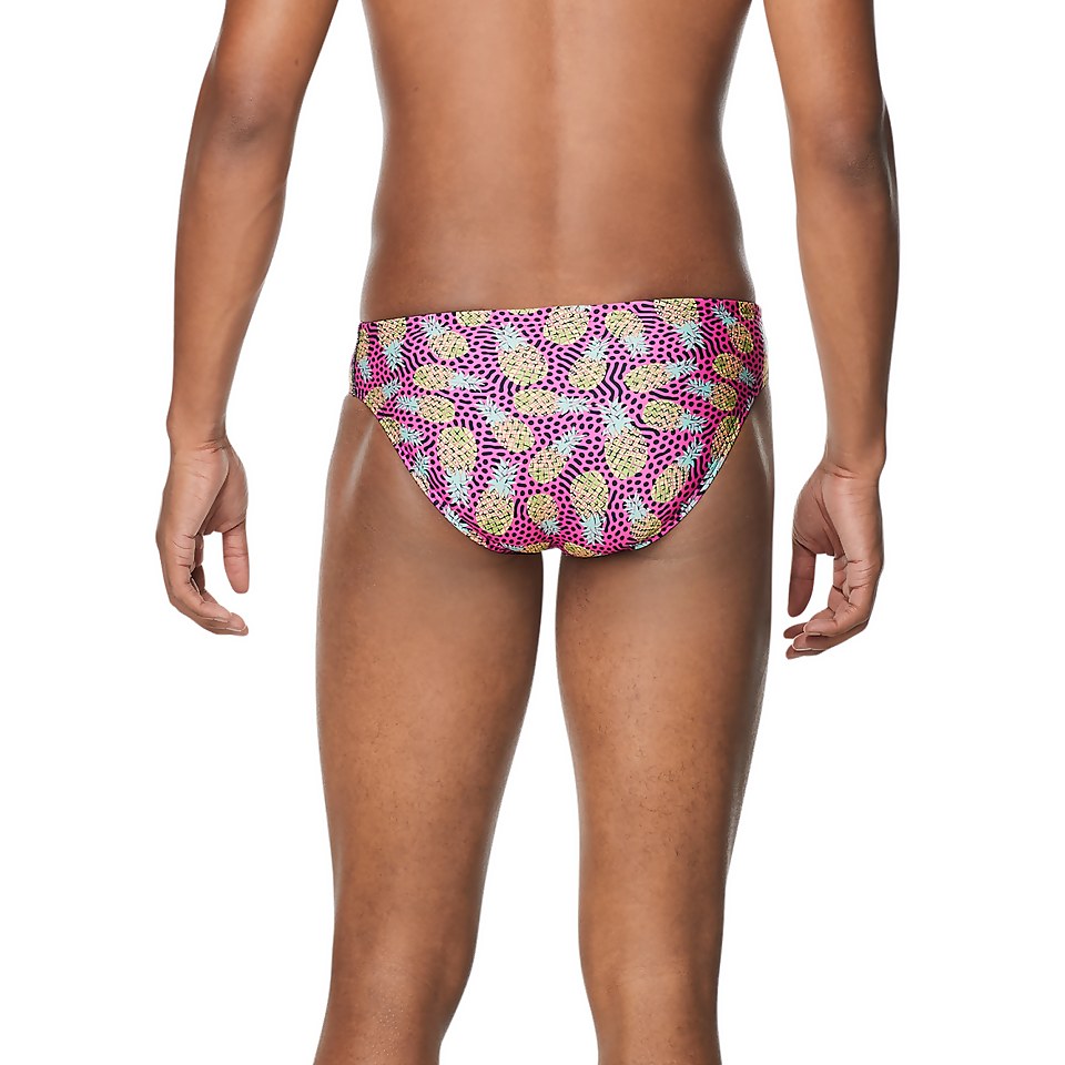 Men's Printed One Brief Pink