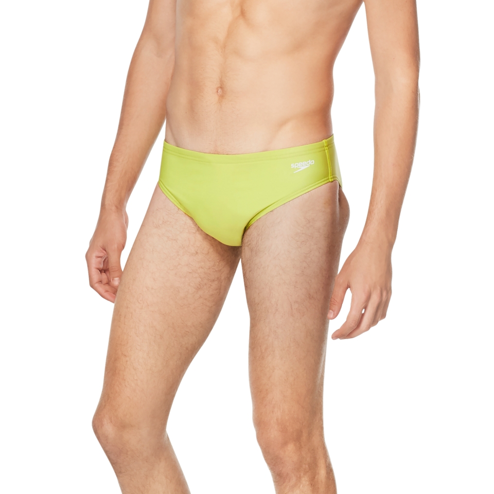 Men's Solid One Brief Green