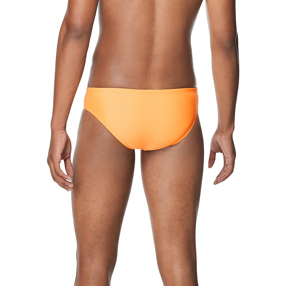 Men's Solid One Brief Orange