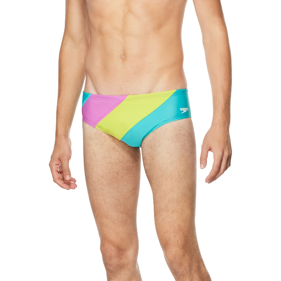Men's Colorblock One Brief Green