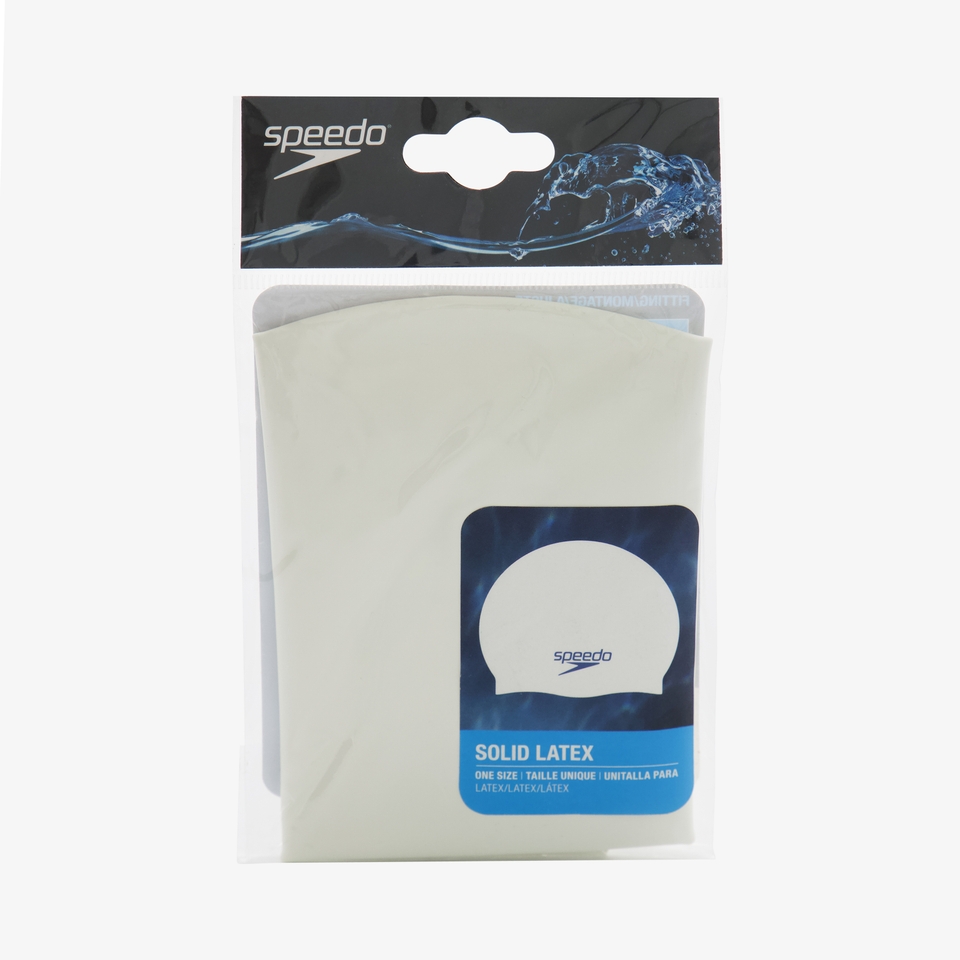 Adult Solid Latex Cap White