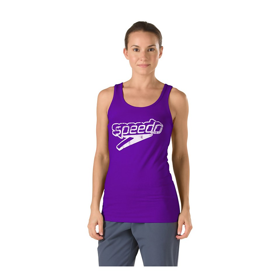 Female Front Stacked Logo Tank
